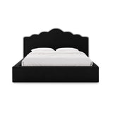 Dream Bett mit Kopfteil und Stauraum aus Samt in Elfenbein / Schwarz (Magic Velvet 2256,Magic Velvet 2219), 160x200 cm von Micadoni – Bild 3