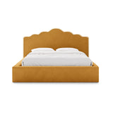 Dream Bett mit Kopfteil und Stauraum aus Samt in Elfenbein / Senf (Magic Velvet 2256,Magic Velvet 2288), 160x200 cm von Micadoni – Bild 3