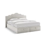 Dream Boxspringbett mit Kopfteil und Stauraum aus Samt, 180x200 cm von Micadoni – Bild 1