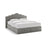 Dream Boxspringbett mit Kopfteil und Stauraum aus Samt in Elfenbein / Dunkles Grau (Magic Velvet 2256,Magic Velvet 2241), 160x200 cm von Micadoni – Bild 1
