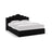 Dream Boxspringbett mit Kopfteil und Stauraum aus Samt in Elfenbein / Schwarz (Magic Velvet 2256,Magic Velvet 2219), 200x200 cm von Micadoni – Bild 1