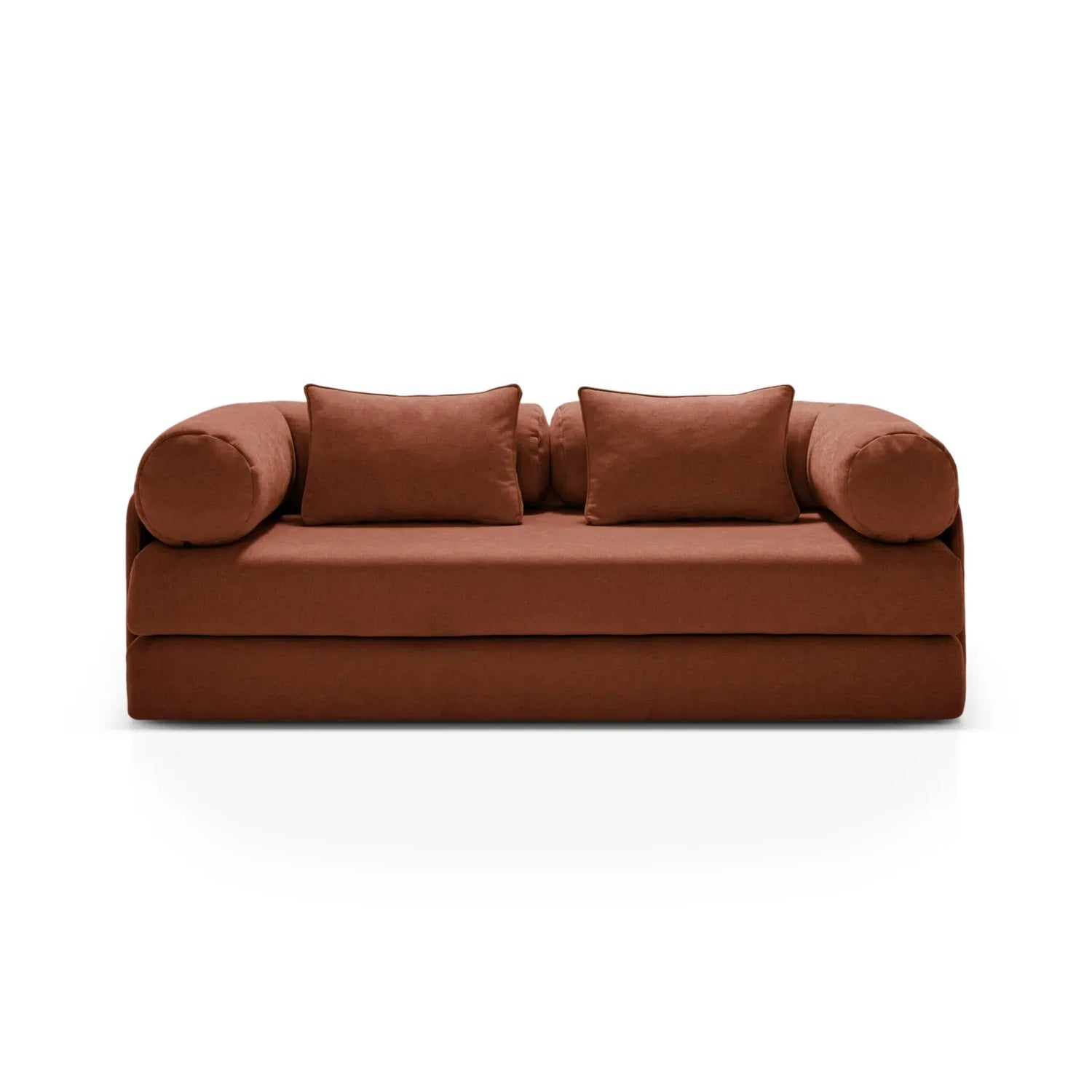 Dreamy 3-Sitzer Sofa mit Schlaffunktion, aus Strukturstoff, 206x95 cm - ZEN ZONE Furniture