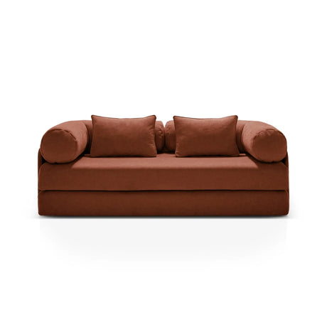 Dreamy 3-Sitzer Sofa mit Schlaffunktion, aus Strukturstoff, 206x95 cm - ZEN ZONE Furniture