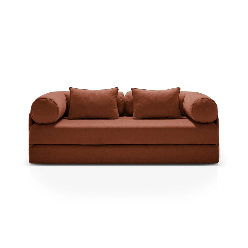 Dreamy 3-Sitzer Sofa mit Schlaffunktion, aus Strukturstoff, 206x95 cm - ZEN ZONE Furniture