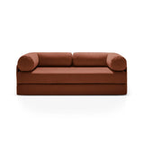 Dreamy 3-Sitzer Sofa mit Schlaffunktion, aus Strukturstoff, 206x95 cm - ZEN ZONE Furniture