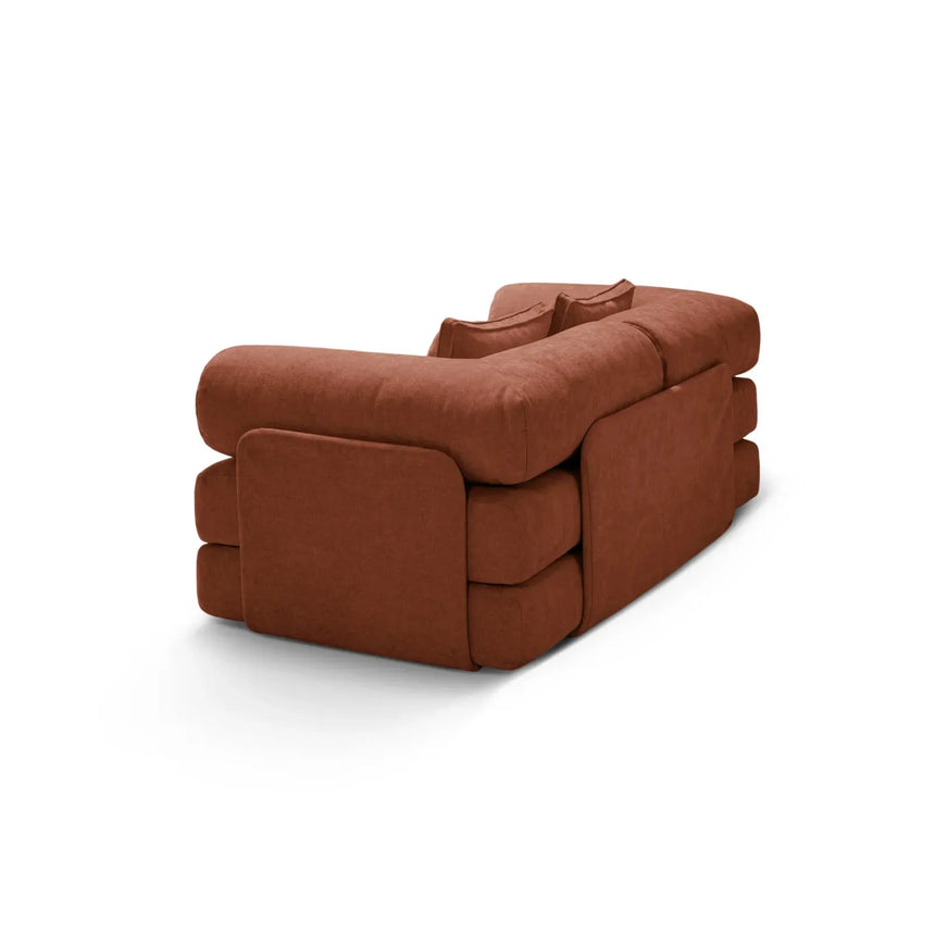 Dreamy 3-Sitzer Sofa mit Schlaffunktion, aus Strukturstoff, 206x95 cm - ZEN ZONE Furniture