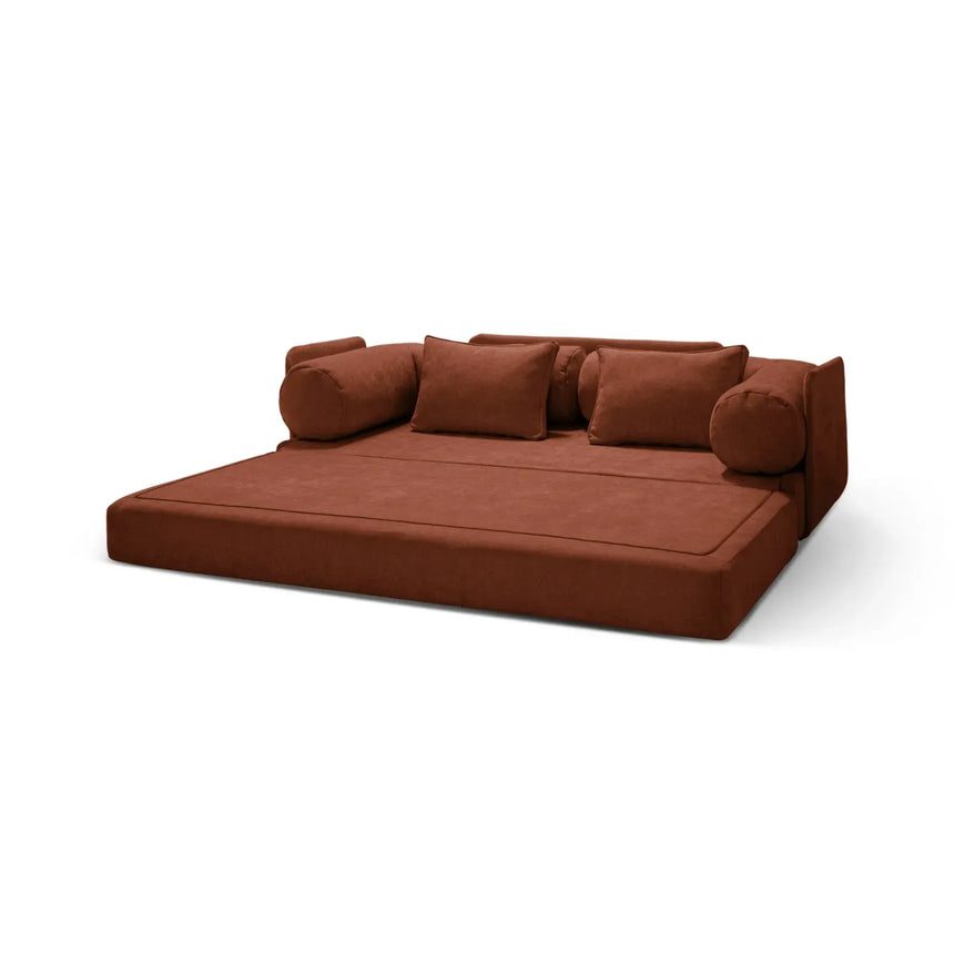 Dreamy 3-Sitzer Sofa mit Schlaffunktion, aus Strukturstoff, 206x95 cm - ZEN ZONE Furniture