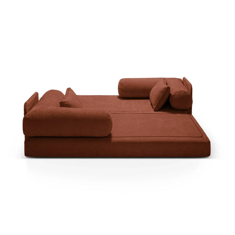 Dreamy 3-Sitzer Sofa mit Schlaffunktion, aus Strukturstoff, 206x95 cm - ZEN ZONE Furniture