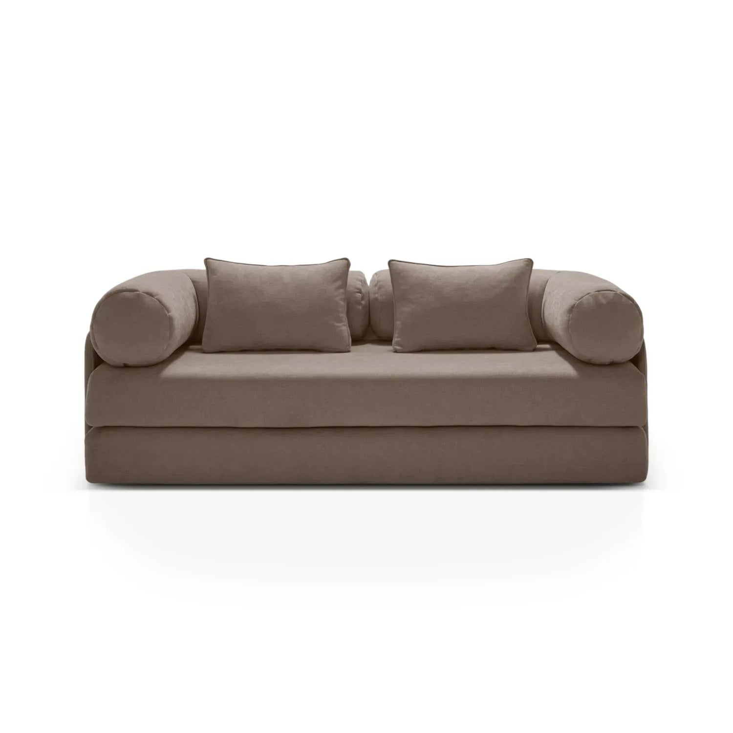 Dreamy 3-Sitzer Sofa mit Schlaffunktion, aus Strukturstoff, 206x95 cm - ZEN ZONE Furniture