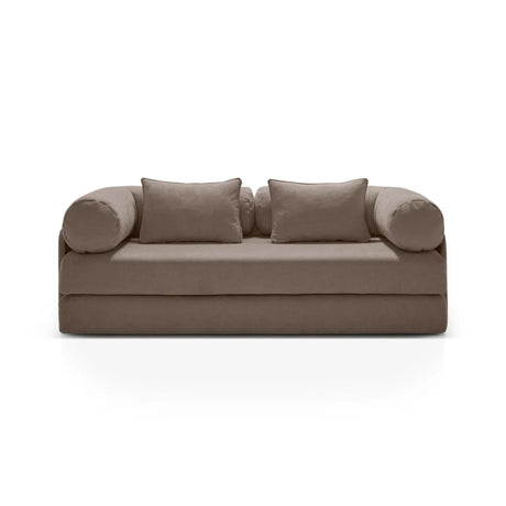 Dreamy 3-Sitzer Sofa mit Schlaffunktion, aus Strukturstoff, 206x95 cm - ZEN ZONE Furniture