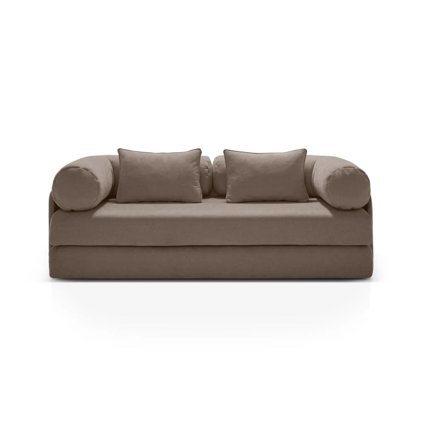 Dreamy 3-Sitzer Sofa mit Schlaffunktion, aus Strukturstoff, 206x95 cm - ZEN ZONE Furniture