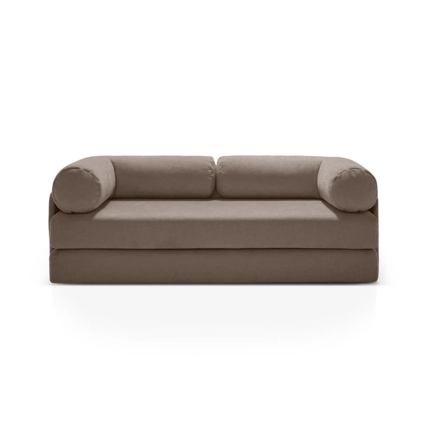 Dreamy 3-Sitzer Sofa mit Schlaffunktion, aus Strukturstoff, 206x95 cm - ZEN ZONE Furniture