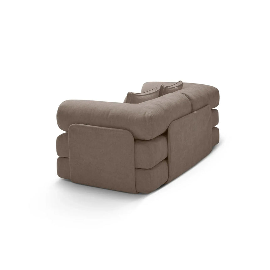 Dreamy 3-Sitzer Sofa mit Schlaffunktion, aus Strukturstoff, 206x95 cm - ZEN ZONE Furniture