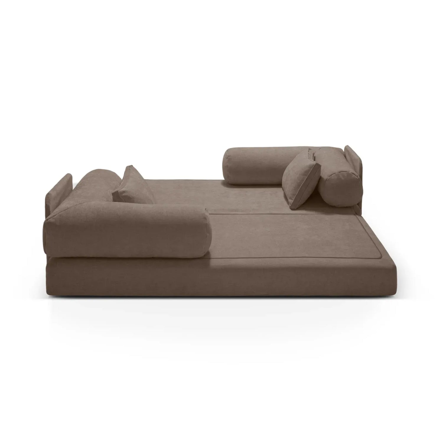 Dreamy 3-Sitzer Sofa mit Schlaffunktion, aus Strukturstoff, 206x95 cm - ZEN ZONE Furniture