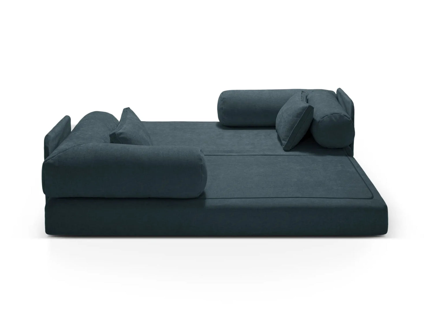 Dreamy 3-Sitzer Sofa mit Schlaffunktion, aus Strukturierter Stoff in Deep Petrol (Liberty 13), 206x95 cm von Micadoni – Bild 7