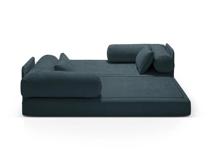 Dreamy 3-Sitzer Sofa mit Schlaffunktion, aus Strukturierter Stoff in Deep Petrol (Liberty 13), 206x95 cm von Micadoni – Bild 7
