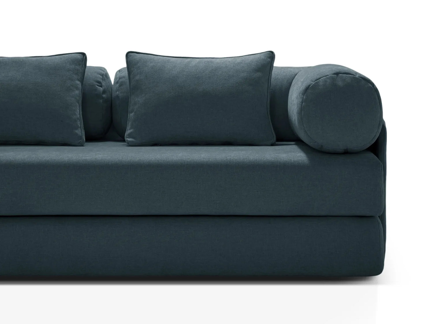 Dreamy 3-Sitzer Sofa mit Schlaffunktion, aus Strukturierter Stoff in Deep Petrol (Liberty 13), 206x95 cm von Micadoni – Bild 8