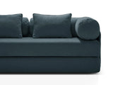 Dreamy 3-Sitzer Sofa mit Schlaffunktion, aus Strukturierter Stoff in Deep Petrol (Liberty 13), 206x95 cm von Micadoni – Bild 8