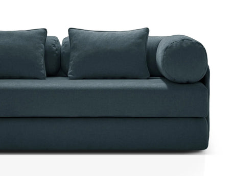 Dreamy 3-Sitzer Sofa mit Schlaffunktion, aus Strukturierter Stoff in Deep Petrol (Liberty 13), 206x95 cm von Micadoni – Bild 8