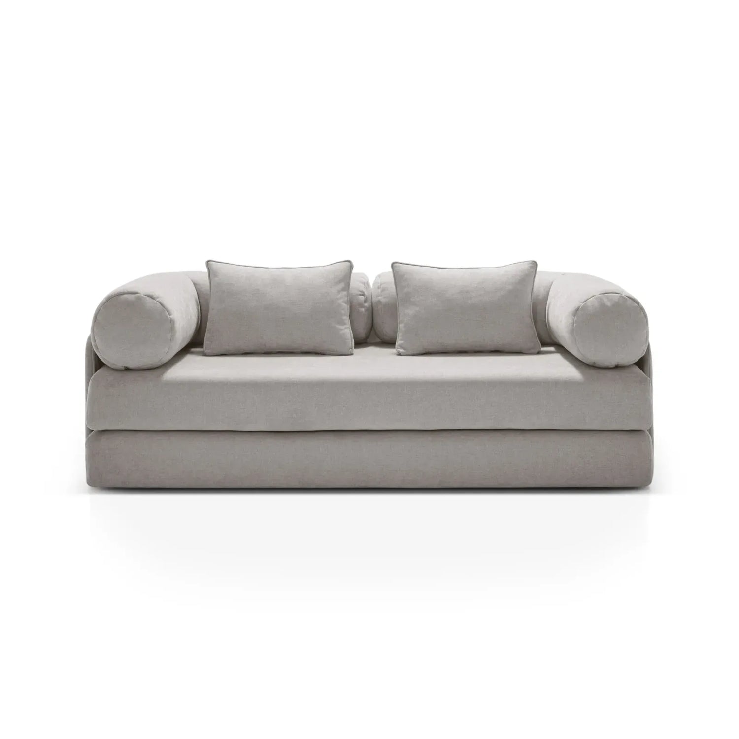 Dreamy 3-Sitzer Sofa mit Schlaffunktion, aus Strukturstoff, 206x95 cm - ZEN ZONE Furniture