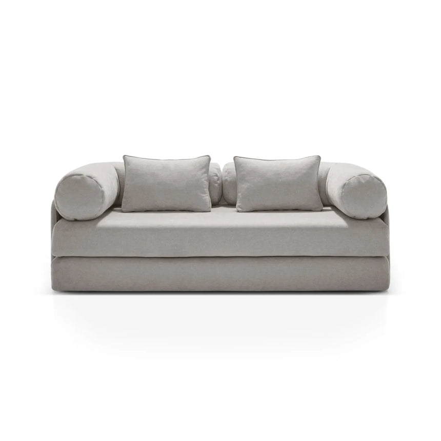 Dreamy 3-Sitzer Sofa mit Schlaffunktion, aus Strukturstoff, 206x95 cm - ZEN ZONE Furniture