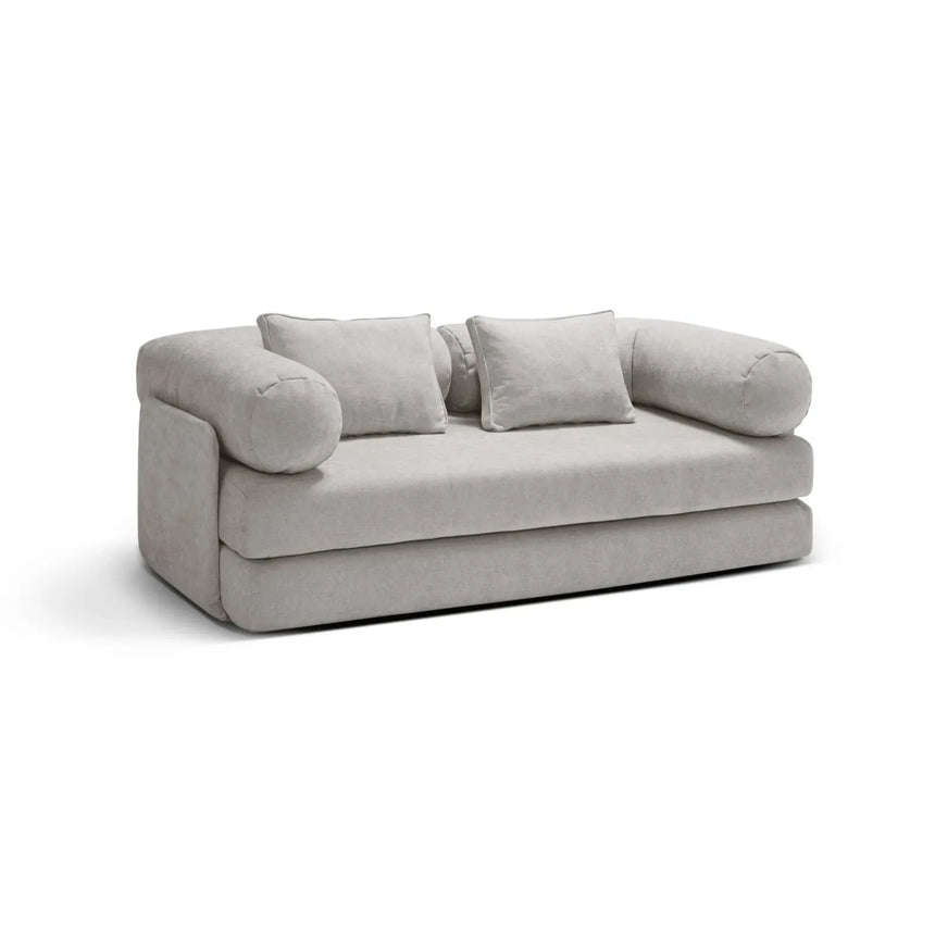 Dreamy 3-Sitzer Sofa mit Schlaffunktion, aus Strukturstoff, 206x95 cm - ZEN ZONE Furniture