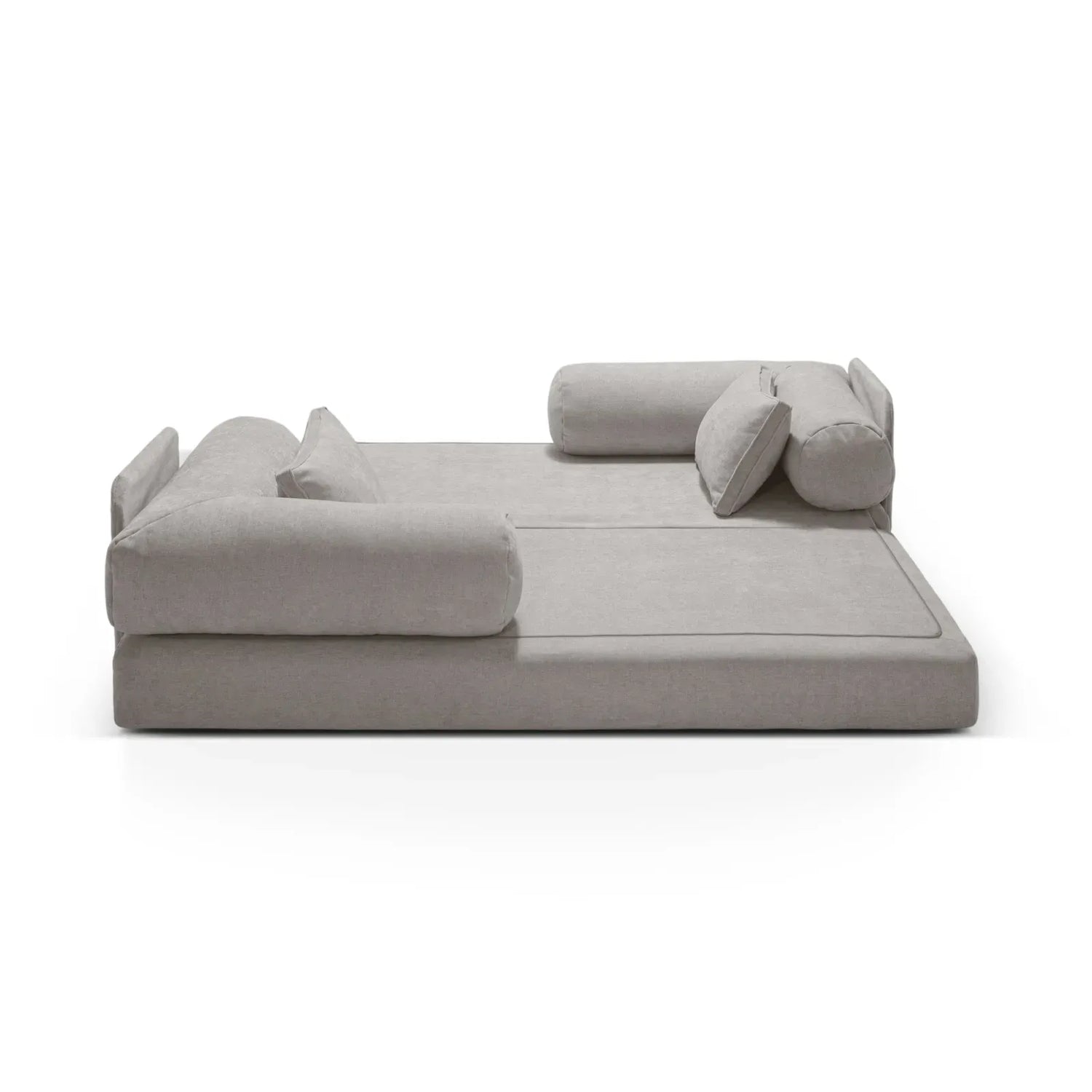 Dreamy 3-Sitzer Sofa mit Schlaffunktion, aus Strukturstoff, 206x95 cm - ZEN ZONE Furniture