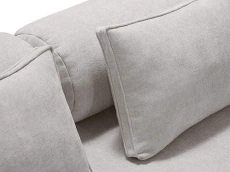 Dreamy 3-Sitzer Sofa mit Schlaffunktion, aus Strukturierter Stoff in Hellgrau (Liberty 18), 206x95 cm von Micadoni – Bild 9