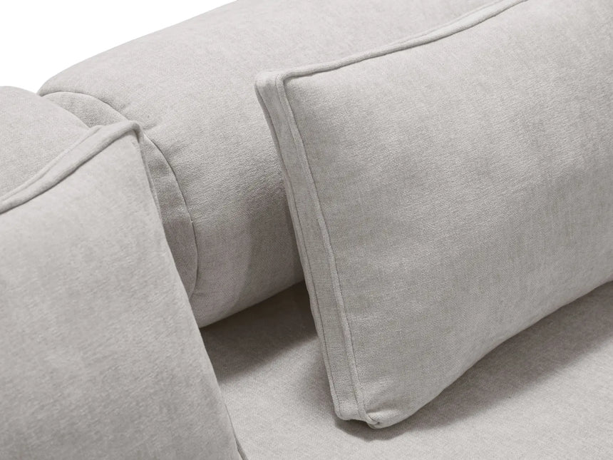 Dreamy 3-Sitzer Sofa mit Schlaffunktion, aus Strukturierter Stoff in Hellgrau (Liberty 18), 206x95 cm von Micadoni – Bild 9