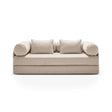Dreamy 3-Sitzer Sofa mit Schlaffunktion, aus Strukturstoff, 206x95 cm - ZEN ZONE Furniture