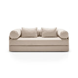 Dreamy 3-Sitzer Sofa mit Schlaffunktion, aus Strukturstoff, 206x95 cm - ZEN ZONE Furniture