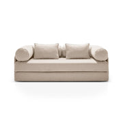 Dreamy 3-Sitzer Sofa mit Schlaffunktion, aus Strukturstoff, 206x95 cm - ZEN ZONE Furniture