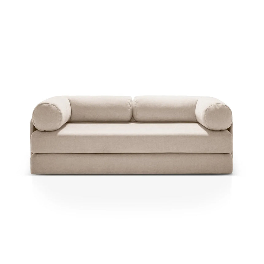 Dreamy 3-Sitzer Sofa mit Schlaffunktion, aus Strukturstoff, 206x95 cm - ZEN ZONE Furniture