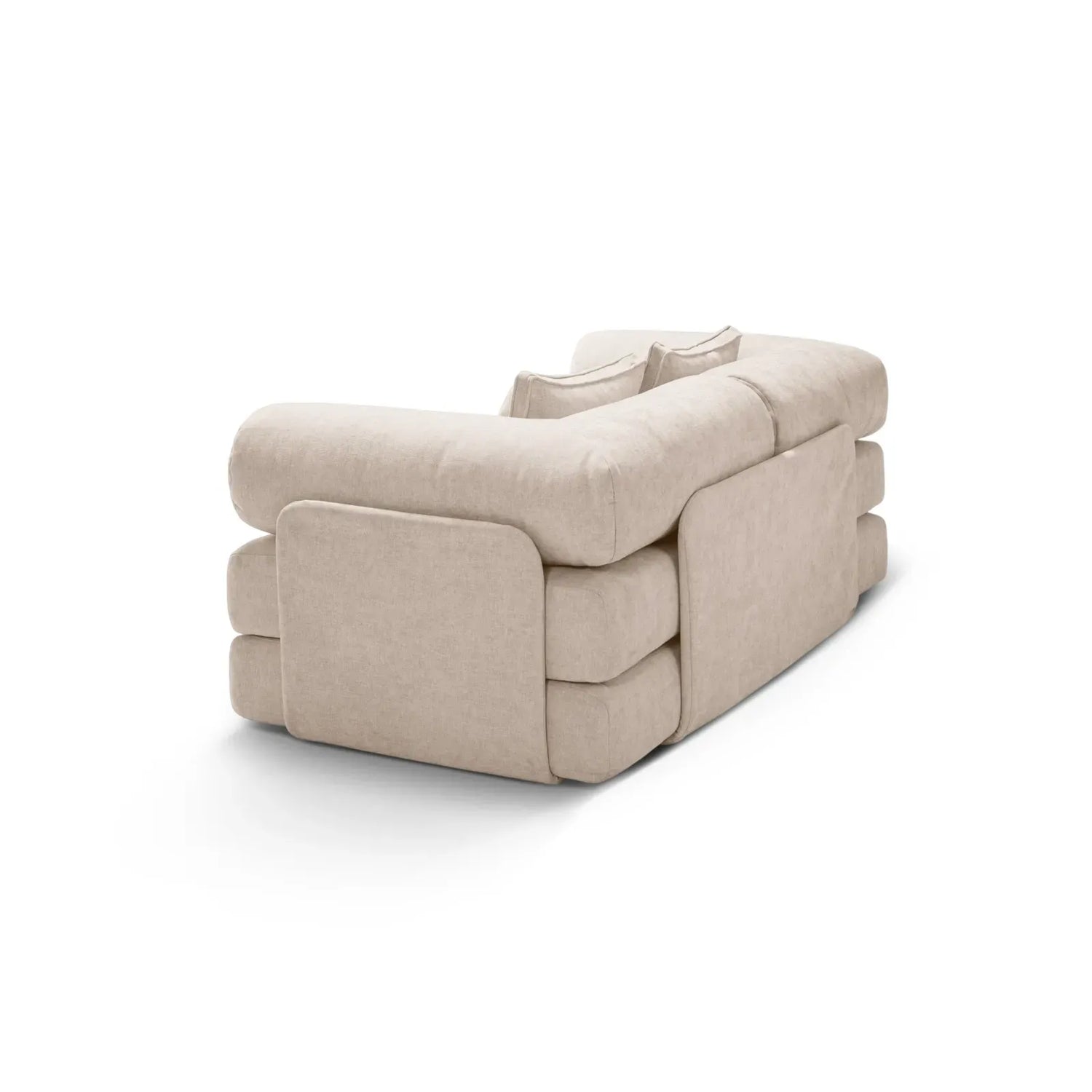 Dreamy 3-Sitzer Sofa mit Schlaffunktion, aus Strukturstoff, 206x95 cm - ZEN ZONE Furniture