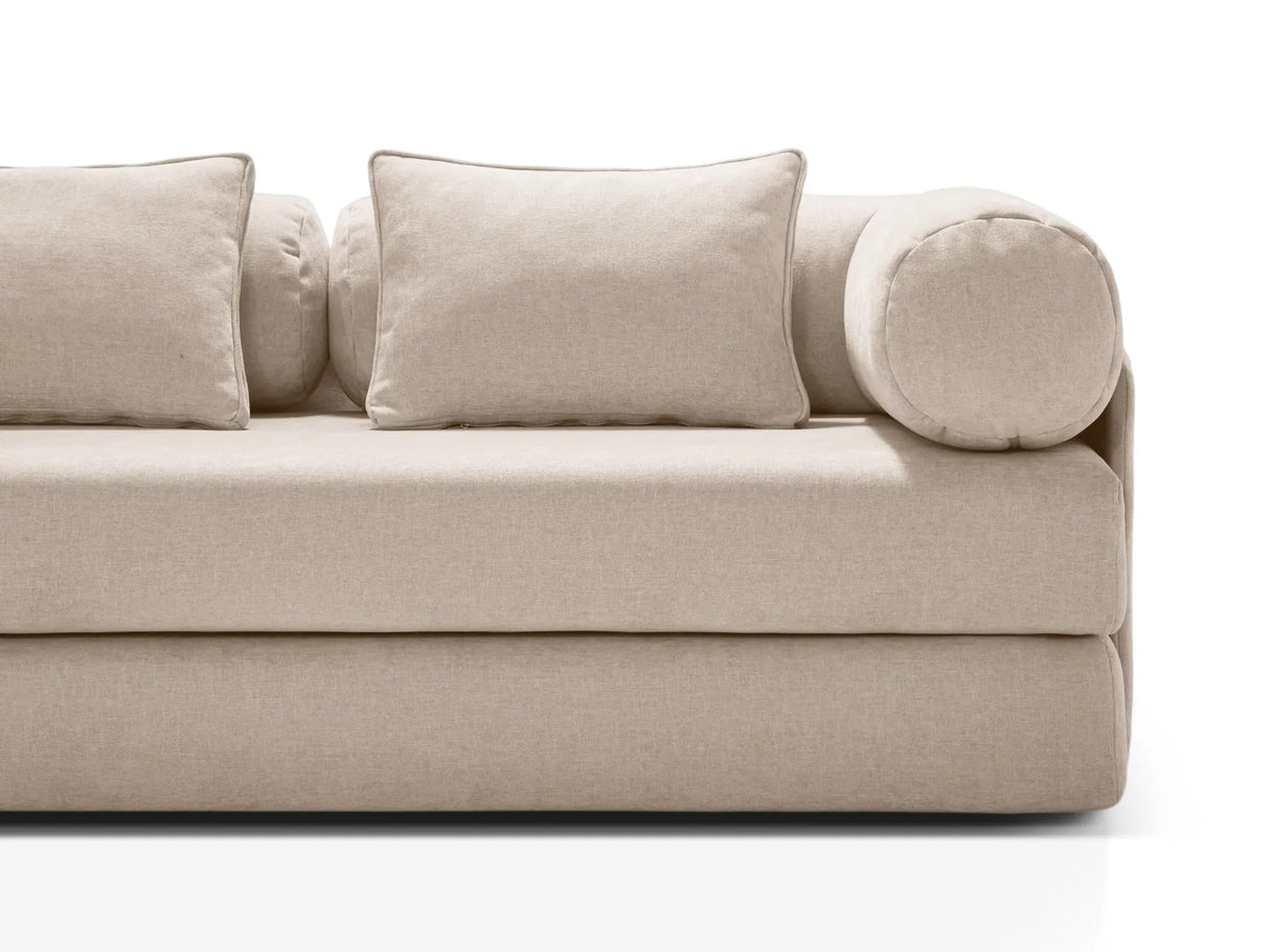 Dreamy 3-Sitzer Sofa mit Schlaffunktion, aus Strukturstoff, 206x95 cm von Micadoni – Bild 8