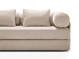 Dreamy 3-Sitzer Sofa mit Schlaffunktion, aus Strukturstoff, 206x95 cm von Micadoni – Bild 8