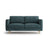 Eden 2-Sitzer Sofa aus Strukturierter Stoff in Grün Blau meliert (Puente 39), 146x92 cm von Micadoni – Bild 1