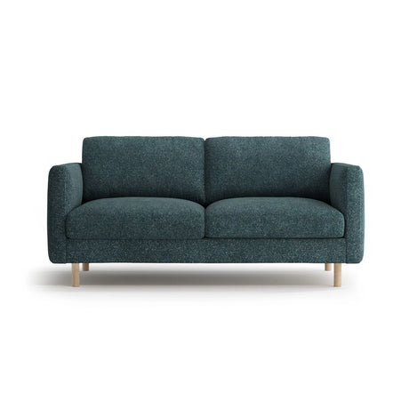 Eden 2-Sitzer Sofa aus Strukturierter Stoff in Grün Blau meliert (Puente 39), 146x92 cm von Micadoni – Bild 1