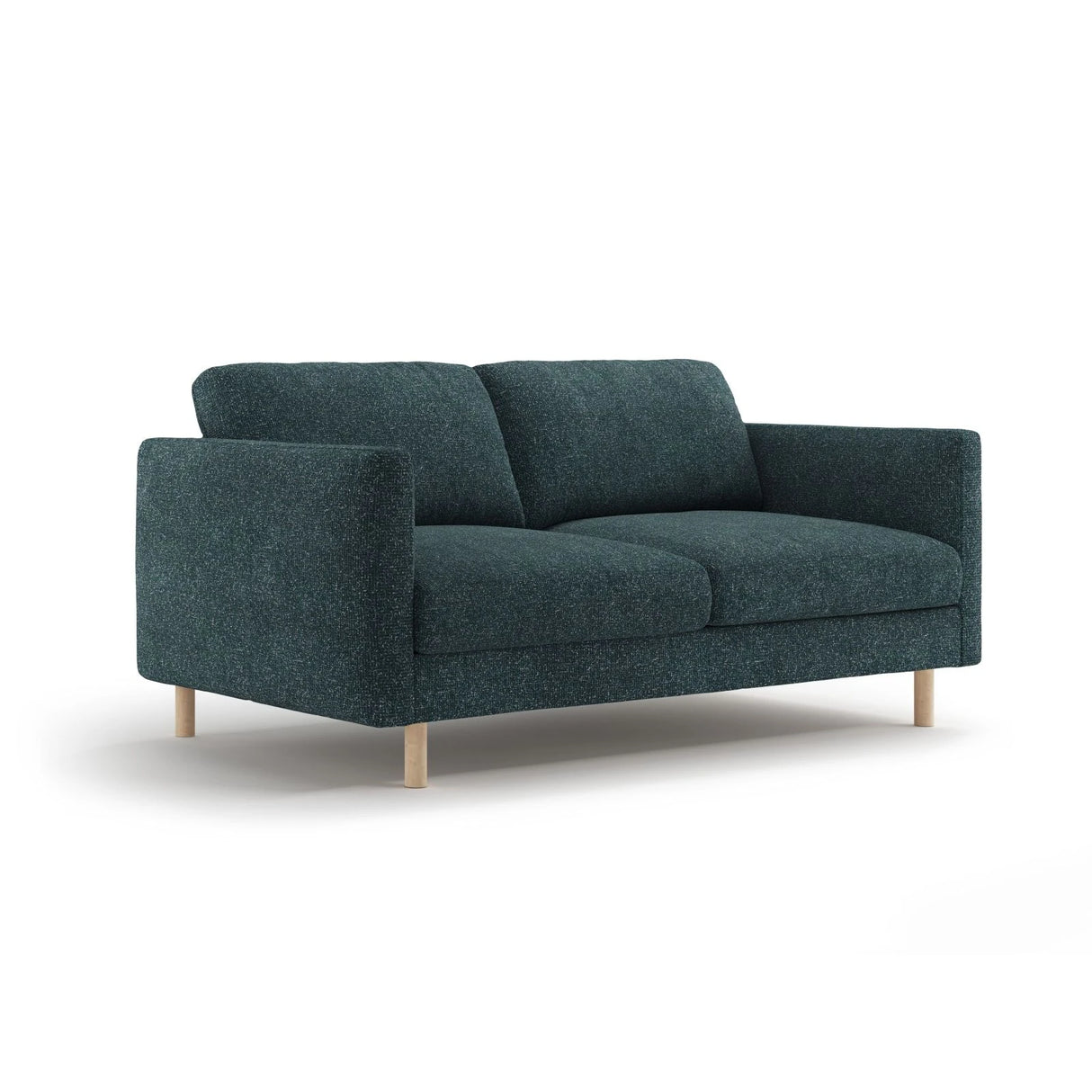 Eden 2-Sitzer Sofa aus Strukturierter Stoff in Grün Blau meliert (Puente 39), 146x92 cm von Micadoni – Bild 3
