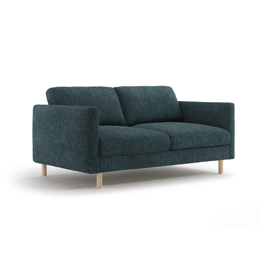 Eden 2-Sitzer Sofa aus Strukturierter Stoff in Grün Blau meliert (Puente 39), 146x92 cm von Micadoni – Bild 3