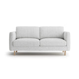 Eden 2-Sitzer Sofa aus Strukturierter Stoff in Hellgrau melange (Puente 80), 146x92 cm von Micadoni – Bild 1