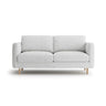 Eden 2-Sitzer Sofa aus Strukturierter Stoff in Hellgrau melange (Puente 80), 146x92 cm von Micadoni – Bild 1