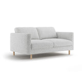 Eden 2-Sitzer Sofa aus Strukturierter Stoff in Hellgrau melange (Puente 80), 146x92 cm von Micadoni – Bild 3
