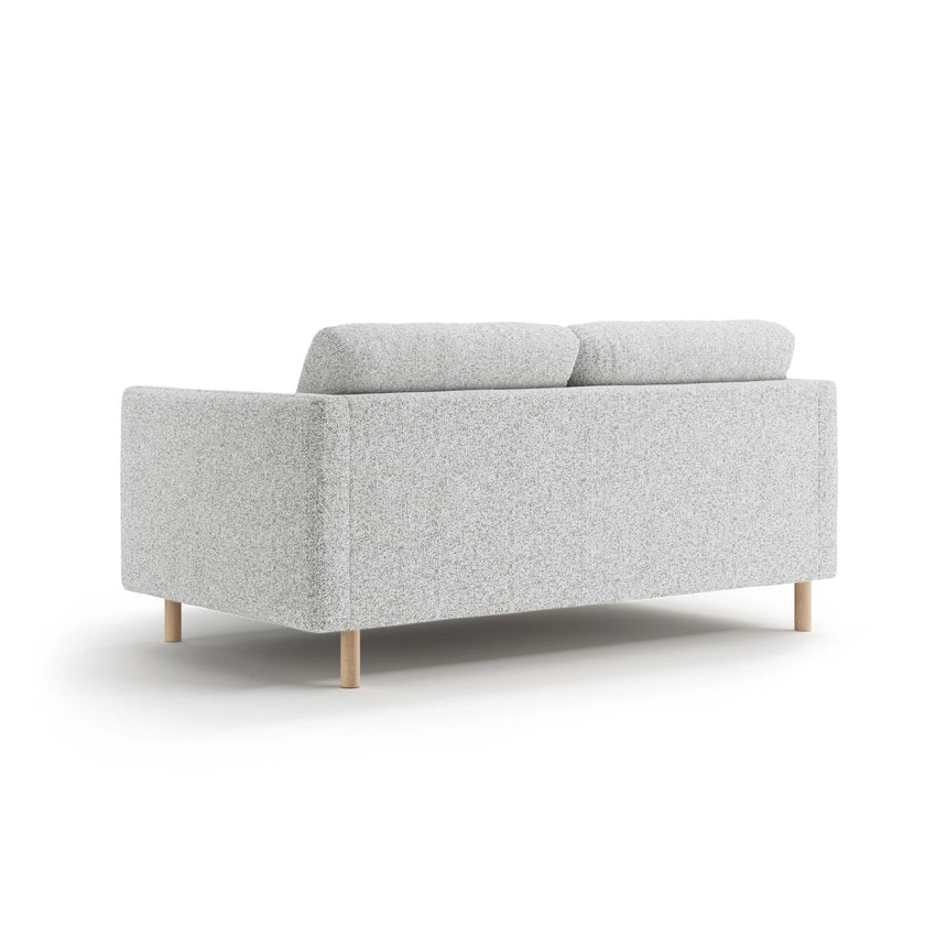 Eden 2-Sitzer Sofa aus Strukturierter Stoff in Hellgrau melange (Puente 80), 146x92 cm von Micadoni – Bild 4