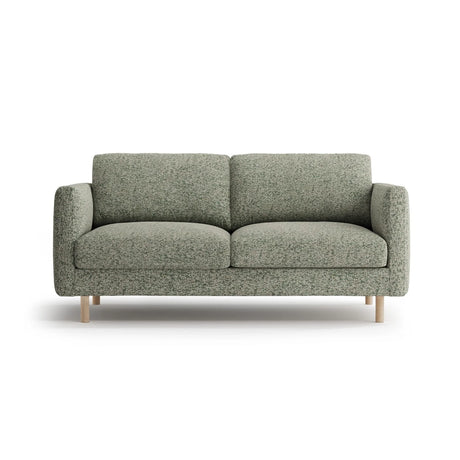 Eden 2-Sitzer Sofa aus Strukturierter Stoff in Moosgrün meliert (Puente 33), 146x92 cm von Micadoni – Bild 1