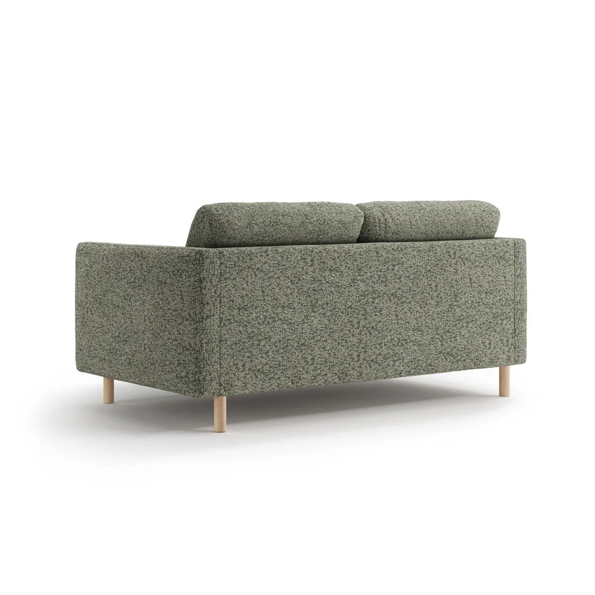 Eden 2-Sitzer Sofa aus Strukturierter Stoff in Moosgrün meliert (Puente 33), 146x92 cm von Micadoni – Bild 4