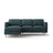 Eden 3-Sitzer Ecksofa, Linke Seite, aus Strukturierter Stoff in Grün Blau meliert (Puente 39), 223x150 cm von Micadoni – Bild 1