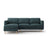 Eden 3-Sitzer Ecksofa, Linke Seite, aus Strukturierter Stoff in Grün Blau meliert (Puente 39), 250x150 cm von Micadoni – Bild 1
