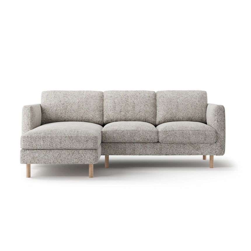 Eden 3-Sitzer Ecksofa, Linke Seite, aus Strukturstoff, 223x150 cm von Micadoni – Bild 1