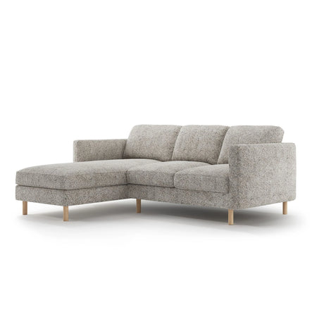 Eden 3-Sitzer Ecksofa, Linke Seite, aus Strukturstoff, 223x150 cm von Micadoni – Bild 3